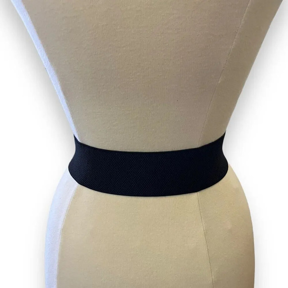 Vintage 1980s Beaded Elastic Statement Belt - Picture 4 of 4